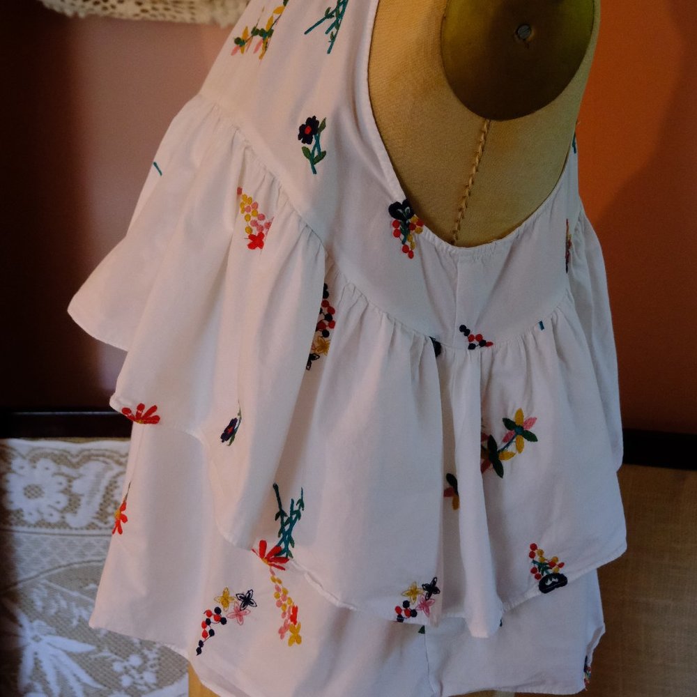 Cute Embroidery Hippie Top